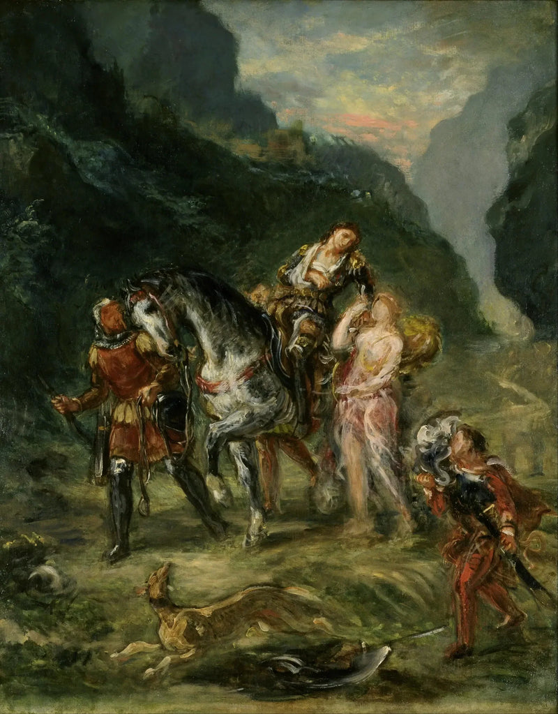 Angélique et le blessé Medoro - Eugène Delacroix