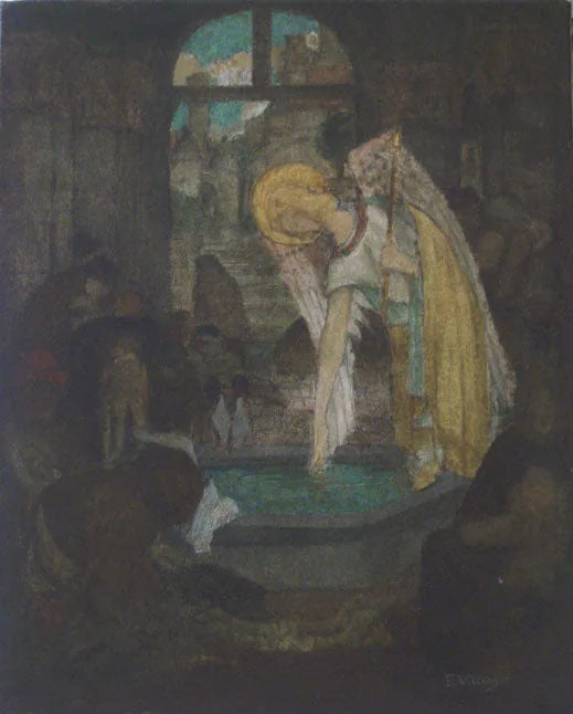 Anjo na cisterna - Eliseu Visconti image 1 tableau peint à l’huile sur toile