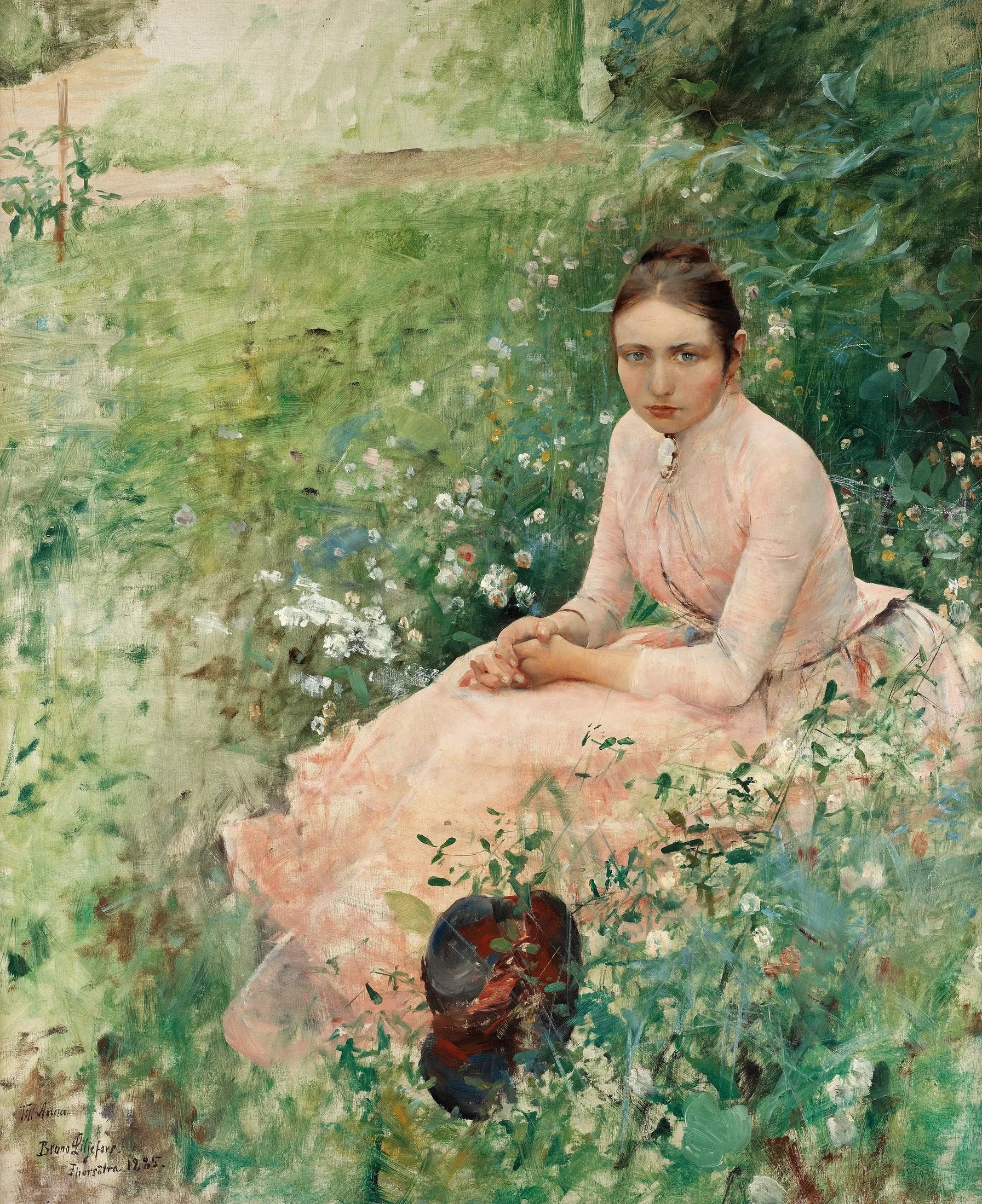 Anna - Bruno Liljefors image 1 tableau peint à l’huile sur toile