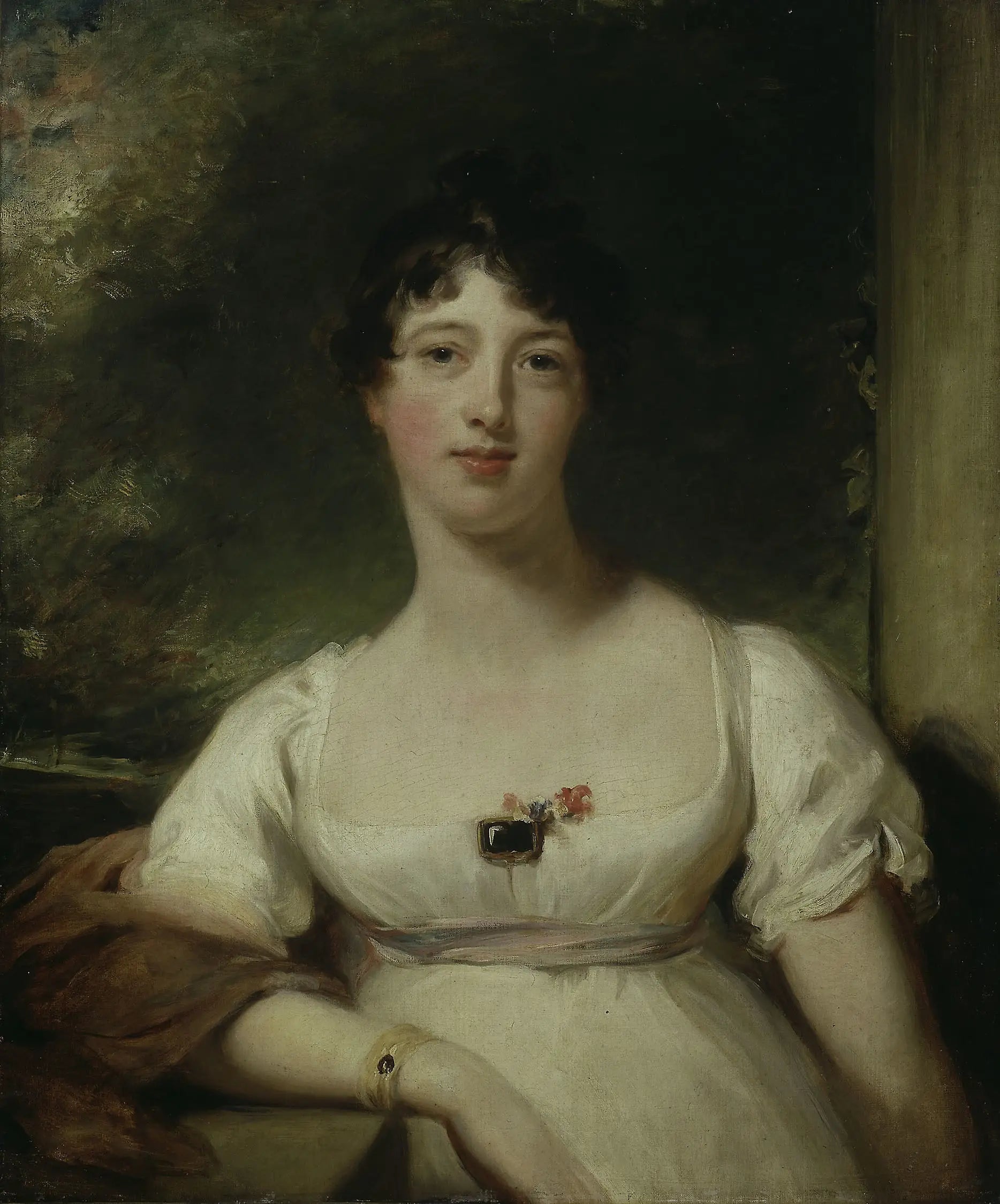 Anna Maria Dashwood, future marquise d'Ely - Thomas Lawrence image 1 copie de tableau peinte à la main