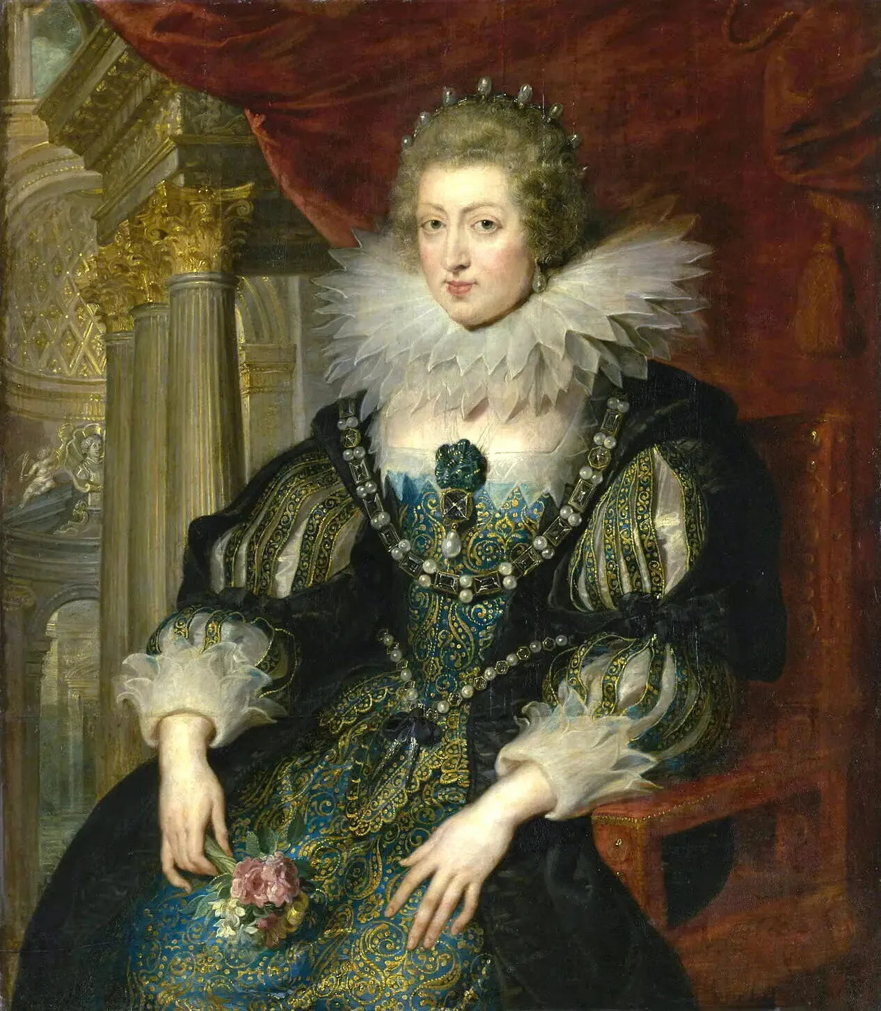 Anne d'Autriche, reine de France - Peter Paul Rubens image 1 reproduction de peinture à l’huile