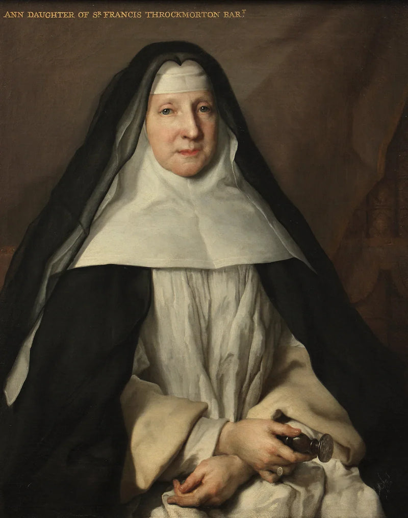 Anne Frances Throckmorton (1664-1734), prieure du couvent augustinien anglais Notre-Dame-de-Sion, Paris - Nicolas de Largillière