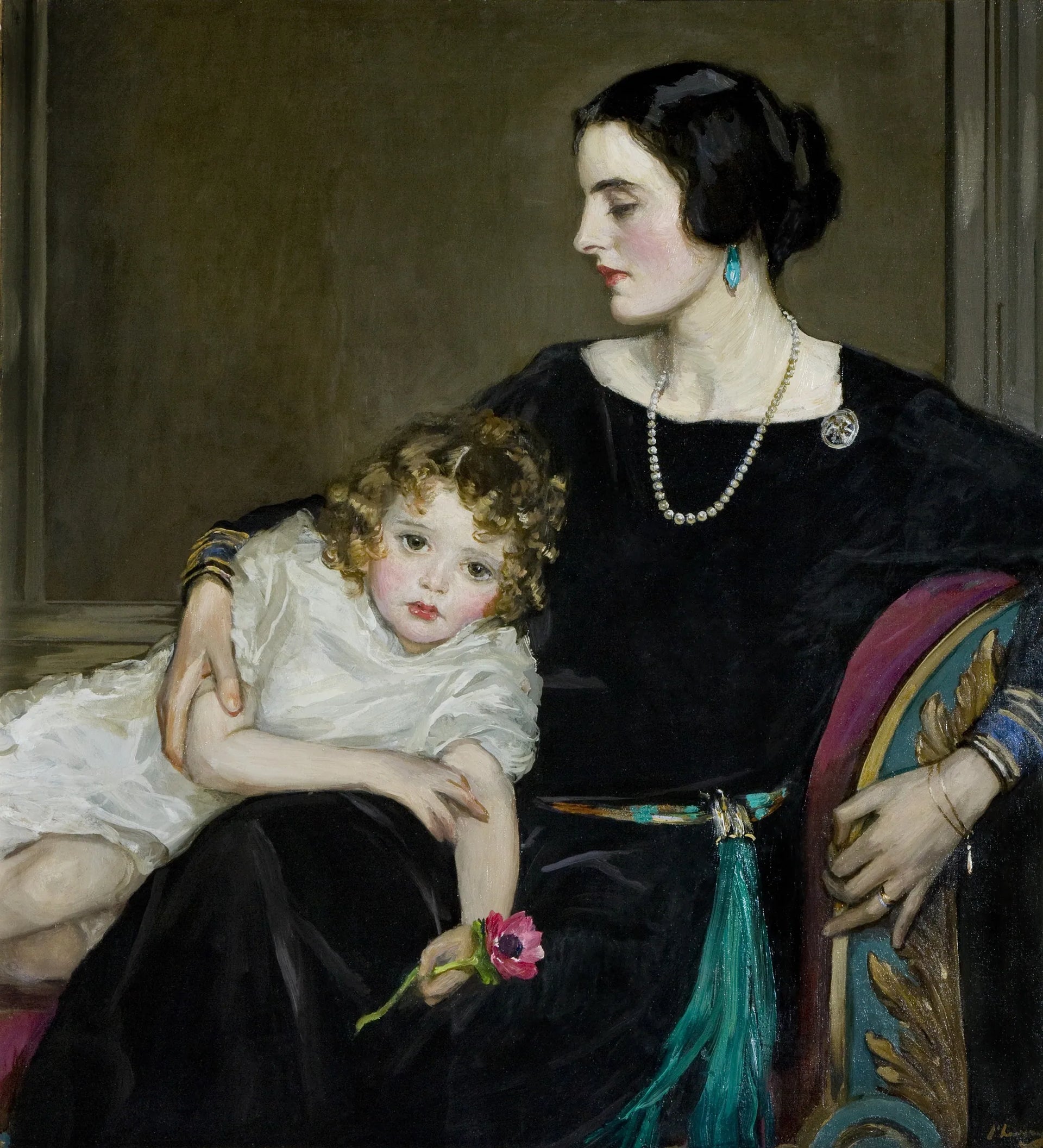 Anne Moira et l'honorable Mme Forbes-Sempill - John Lavery image 1 reproduction artisanale de tableau