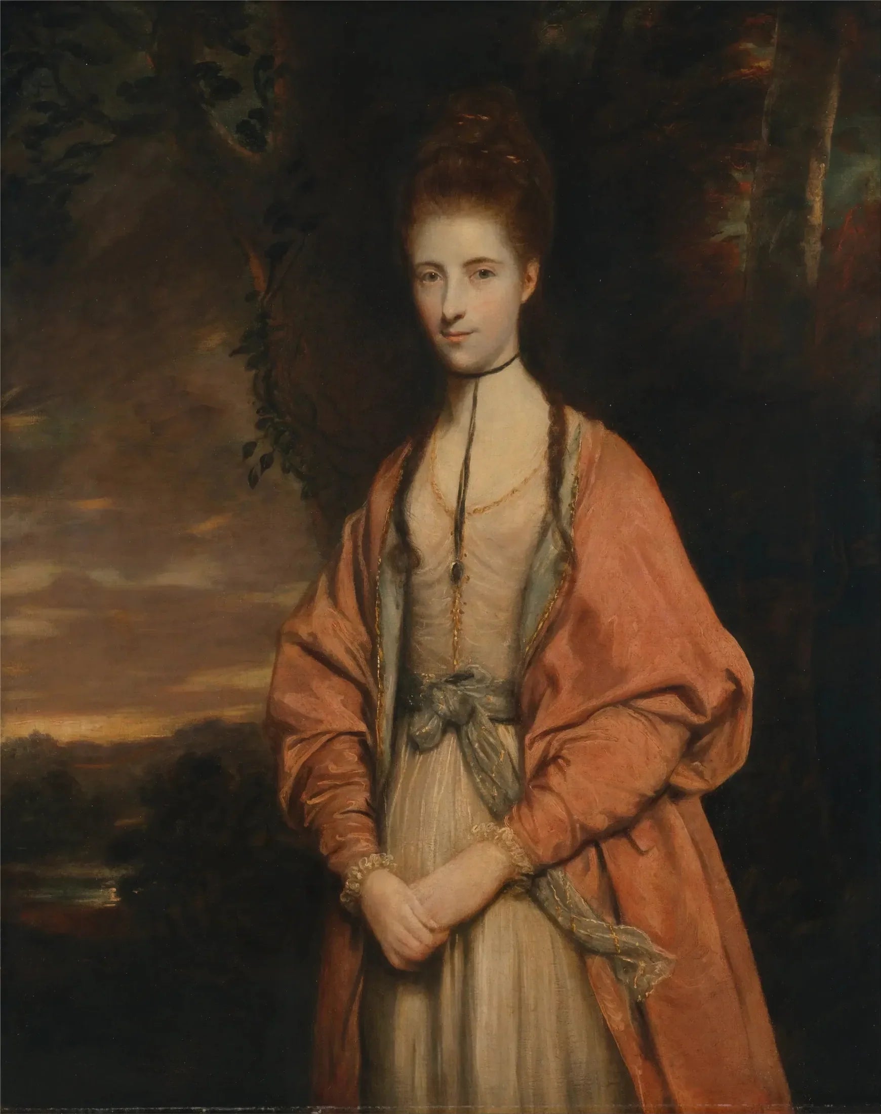 Anne Seymour Damer (née Conway) - Joshua Reynolds image 1 reproduction artisanale de tableau