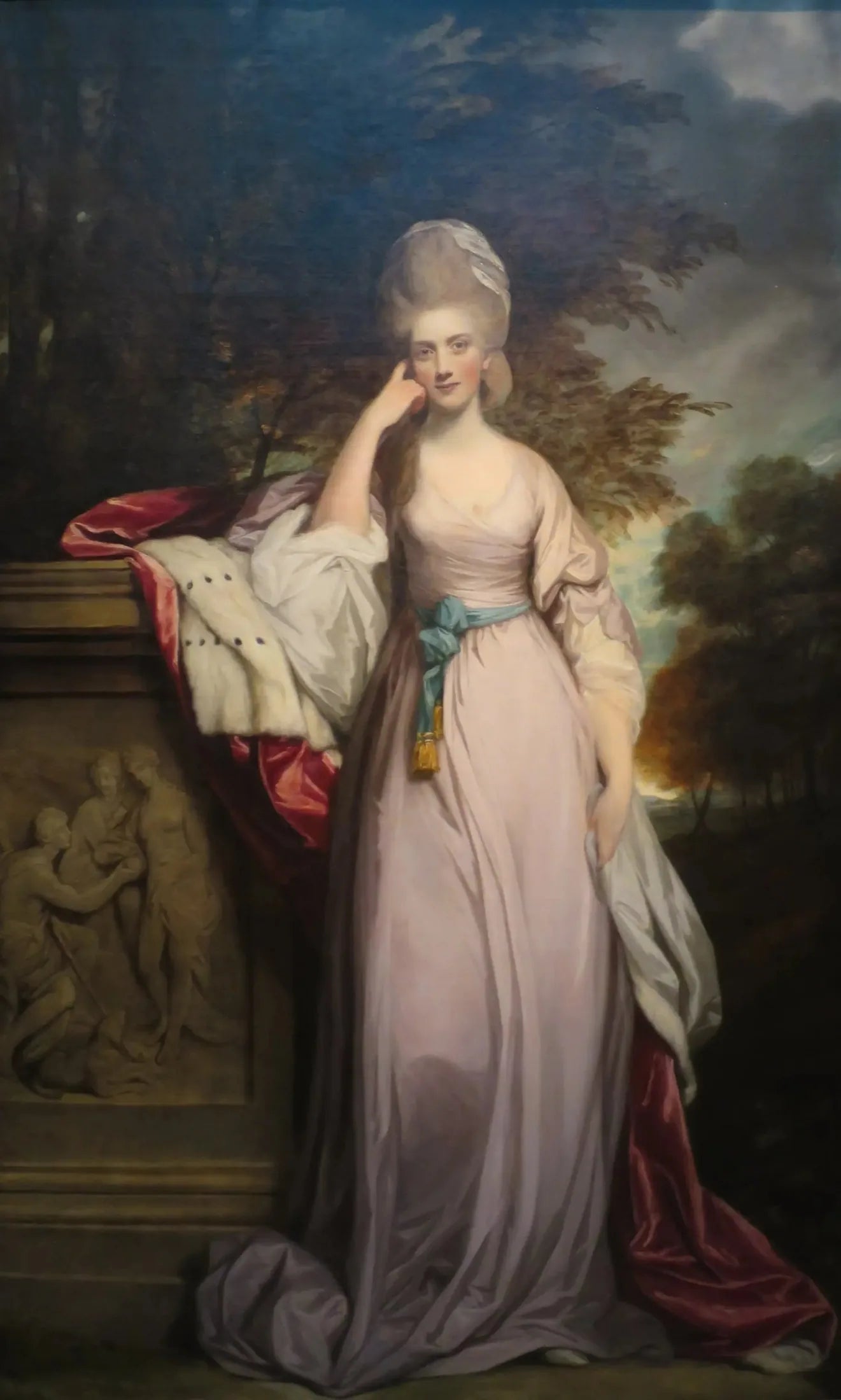 Anne, vicomtesse Townsend, plus tard marquise Townshend - Joshua Reynolds image 1 copie peinte à la main à l’huile