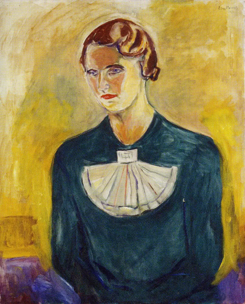 Annie Stenersen - Edvard Munch image 1 copie peinte à la main à l’huile