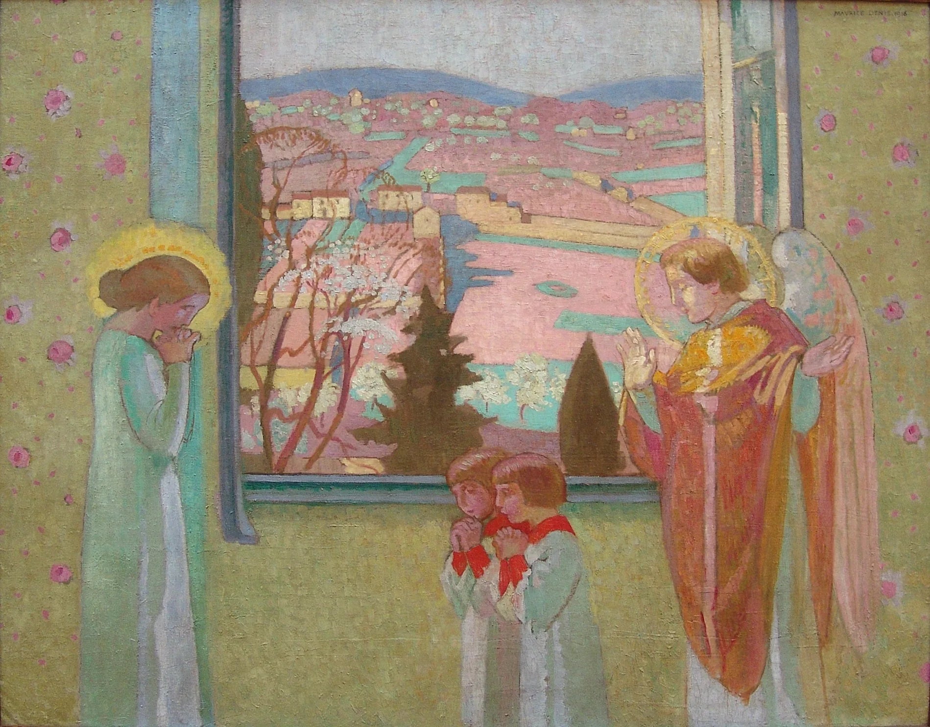 Annonciation à la fenêtre du Prieuré - Maurice Denis image 1 reproduction artisanale de tableau