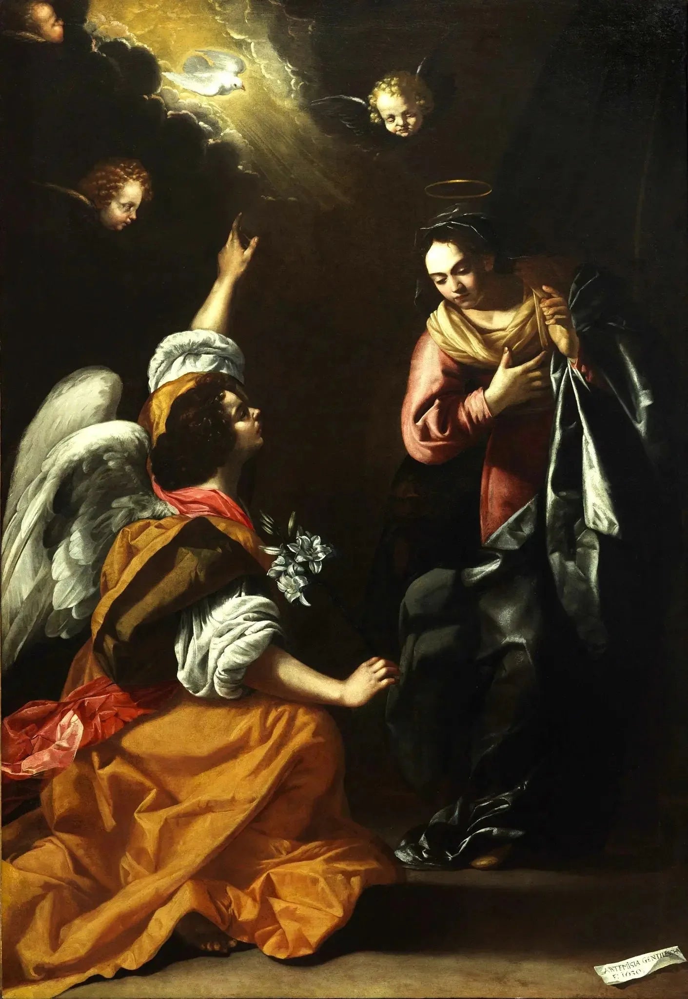 Annonciation - Artemisia Gentileschi image 1 reproduction d’œuvre d’art à l’huile