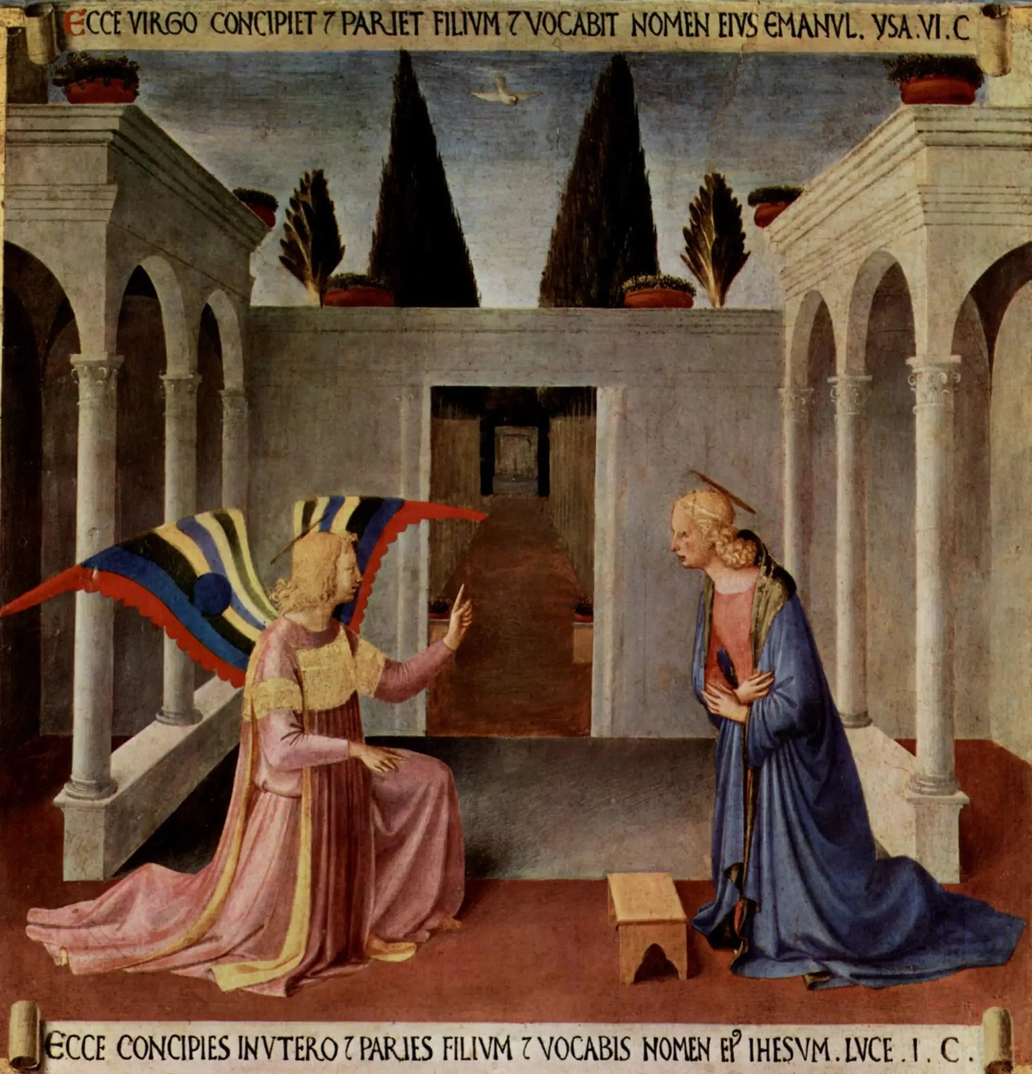 Annonciation du musée Saint-Marc - Fra Angelico image 1 reproduction de peinture à l’huile