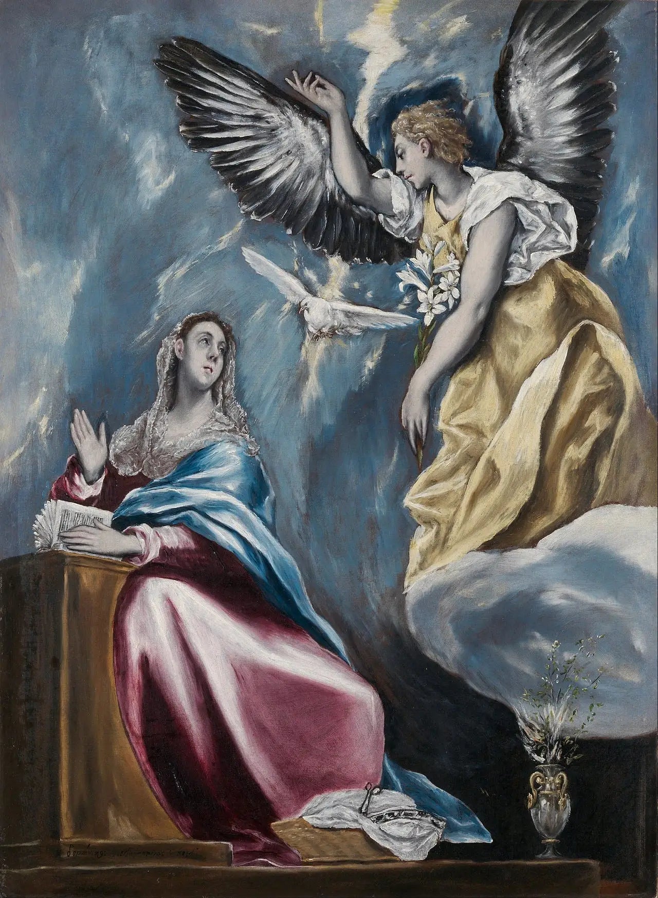 Annonciation - El Greco image 1 copie peinte à la main à l’huile