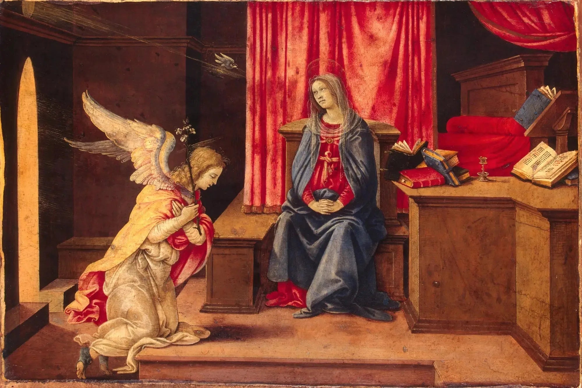 Annonciation - Filippino Lippi image 1 reproduction d’œuvre d’art à l’huile
