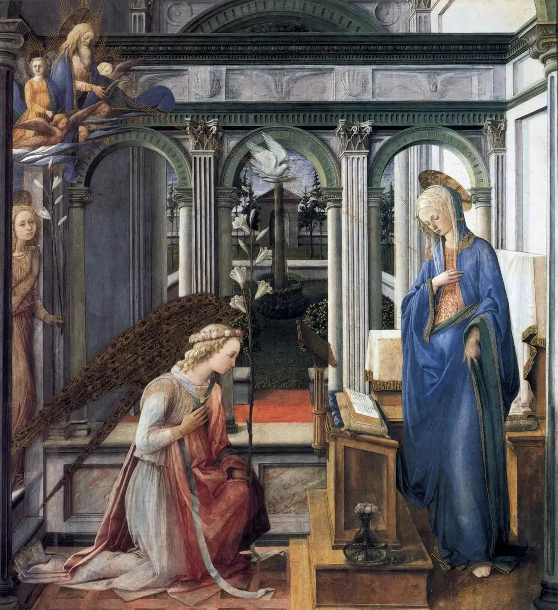 Annonciation - Fra Filippo Lippi image 1 copie peinte à la main à l’huile