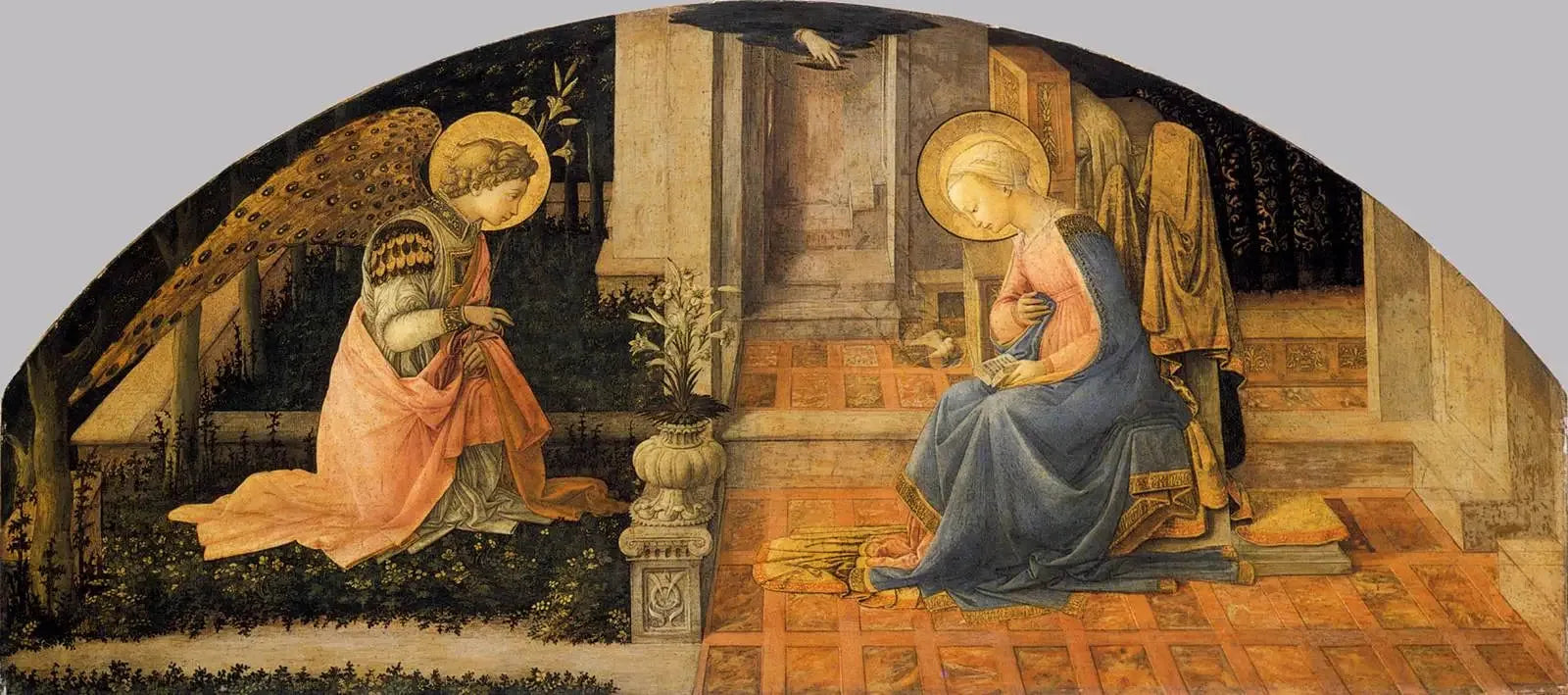 Annonciation - Fra Filippo Lippi image 1 copie de tableau peinte à la main