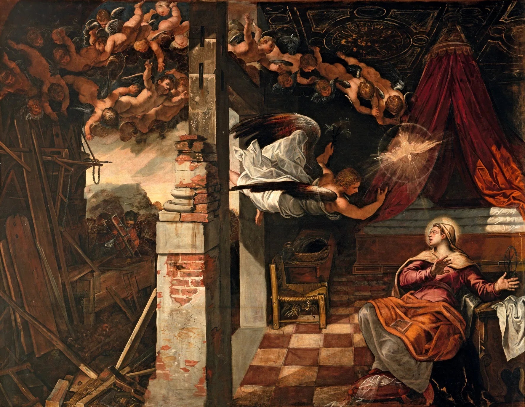 Annonciation - Jacopo Tintoretto image 1 reproduction réalisée par Alpha Reproduction