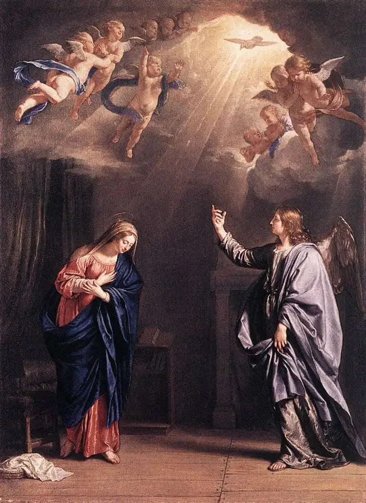 Annonciation - Philippe de Champaigne image 1 tableau peint à l’huile sur toile
