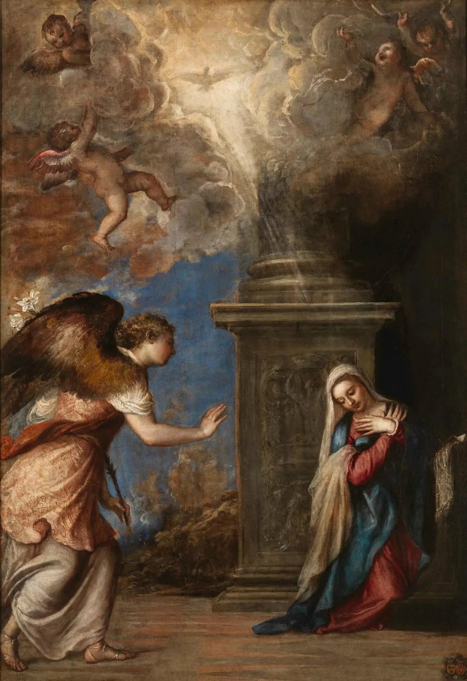 Annonciation - Titian image 1 reproduction artisanale de tableau
