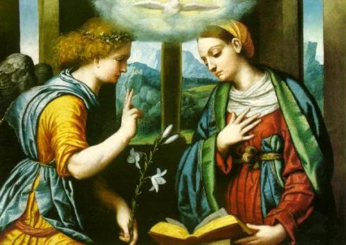 Annunciazione - Alessandro Bonvicino image 1 reproduction artisanale de tableau