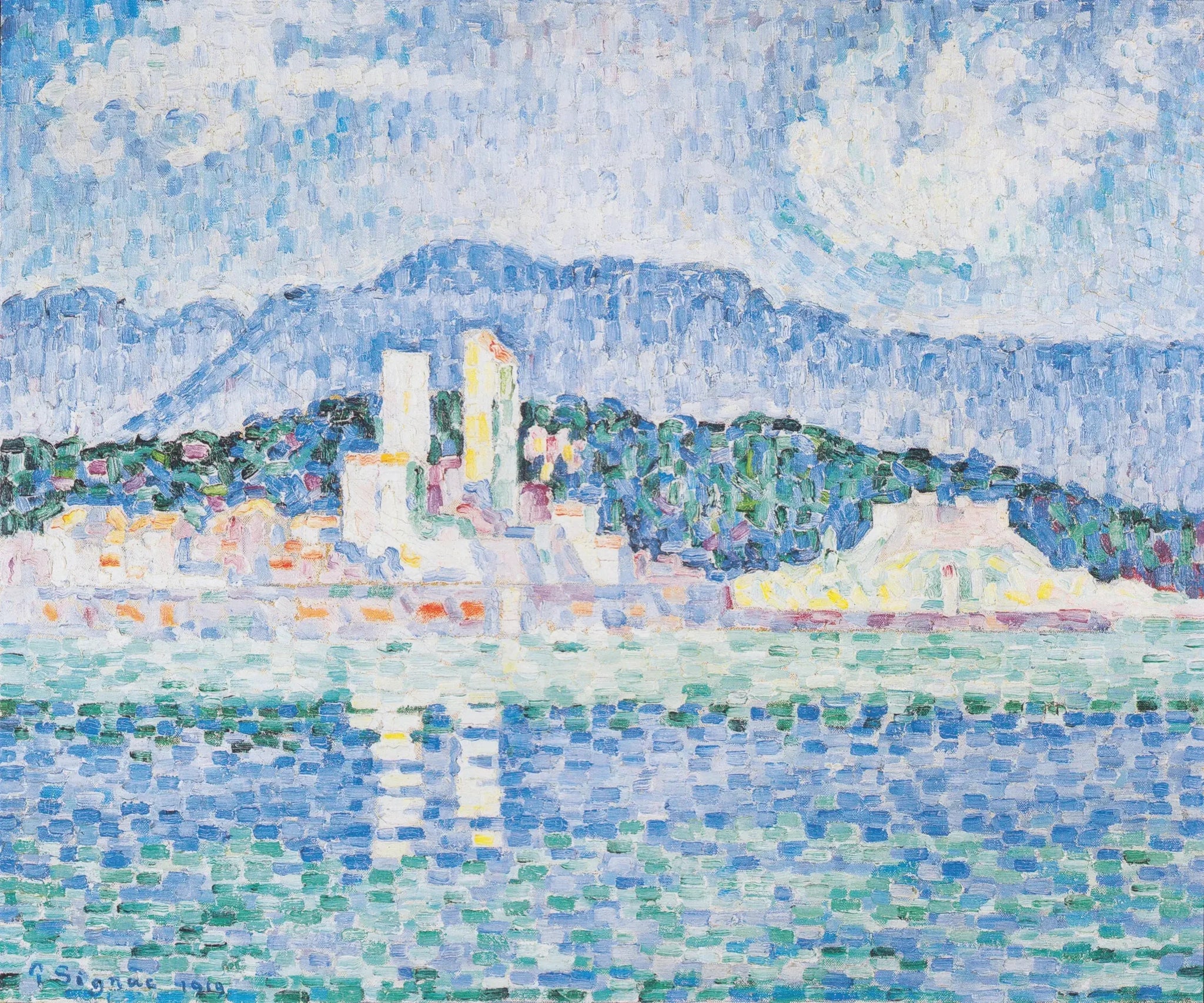Antibes, Orage - Paul Signac image 1 reproduction de peinture à l’huile