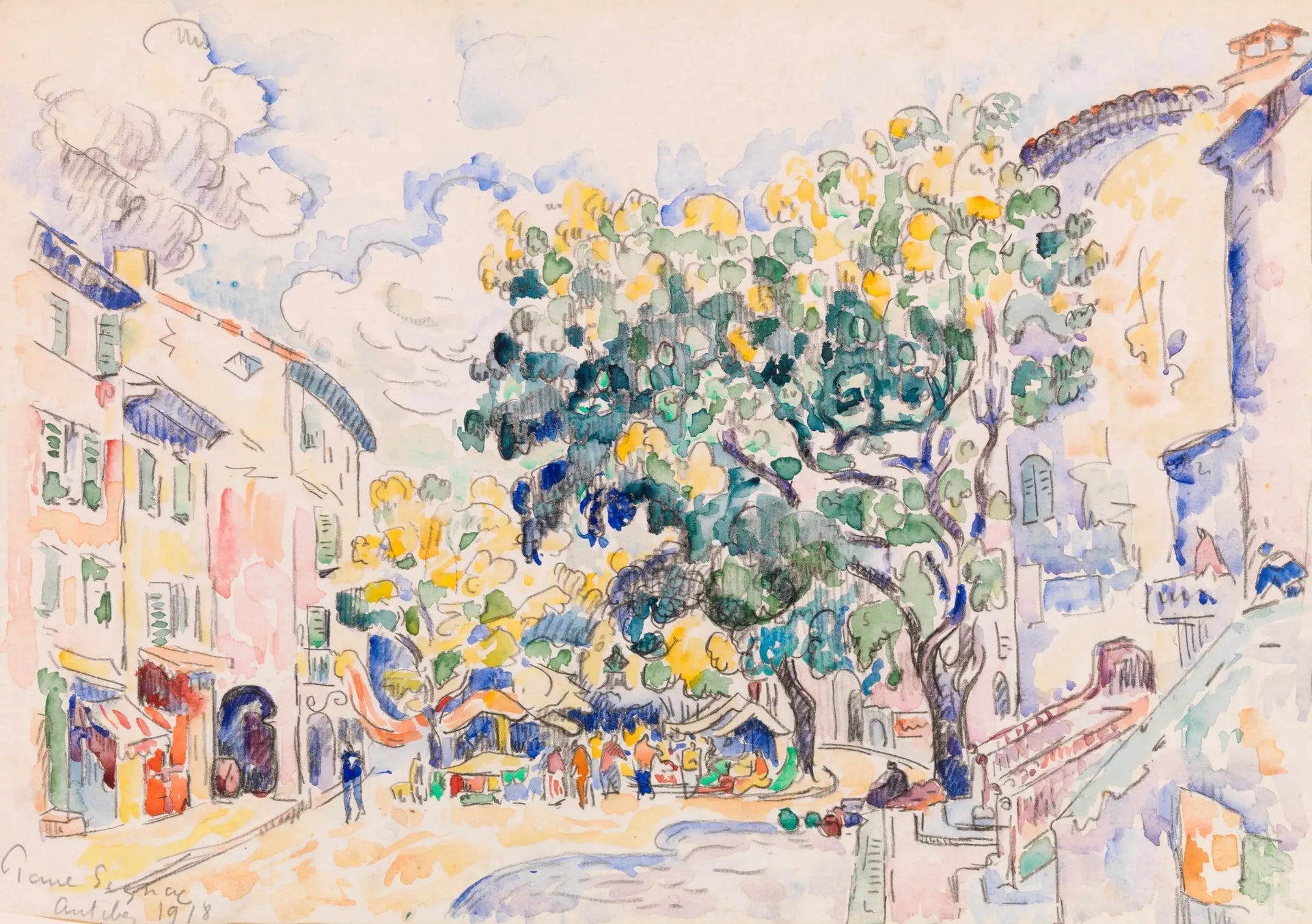Antibes - Paul Signac image 1 reproduction artisanale de tableau