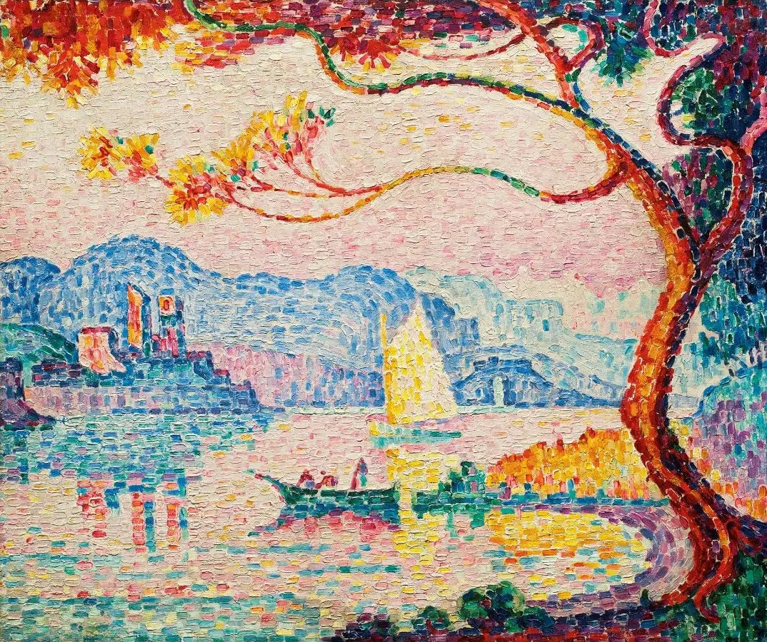 Antibes. Petit Port de Bacon - Paul Signac image 1 tableau peint à l’huile sur toile