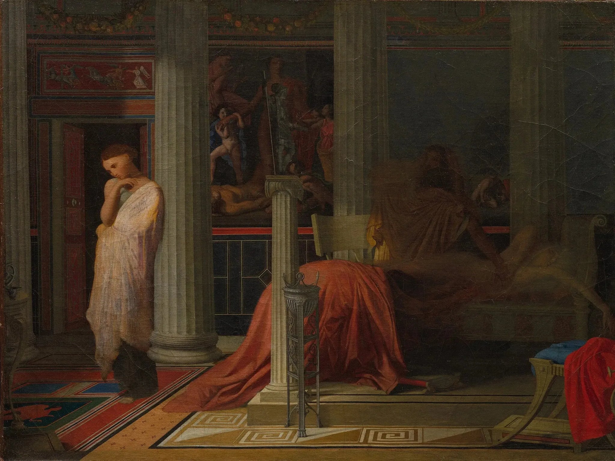 Antiochus et Stratonice - Jean-Auguste-Dominique Ingres image 1 reproduction d’œuvre d’art à l’huile