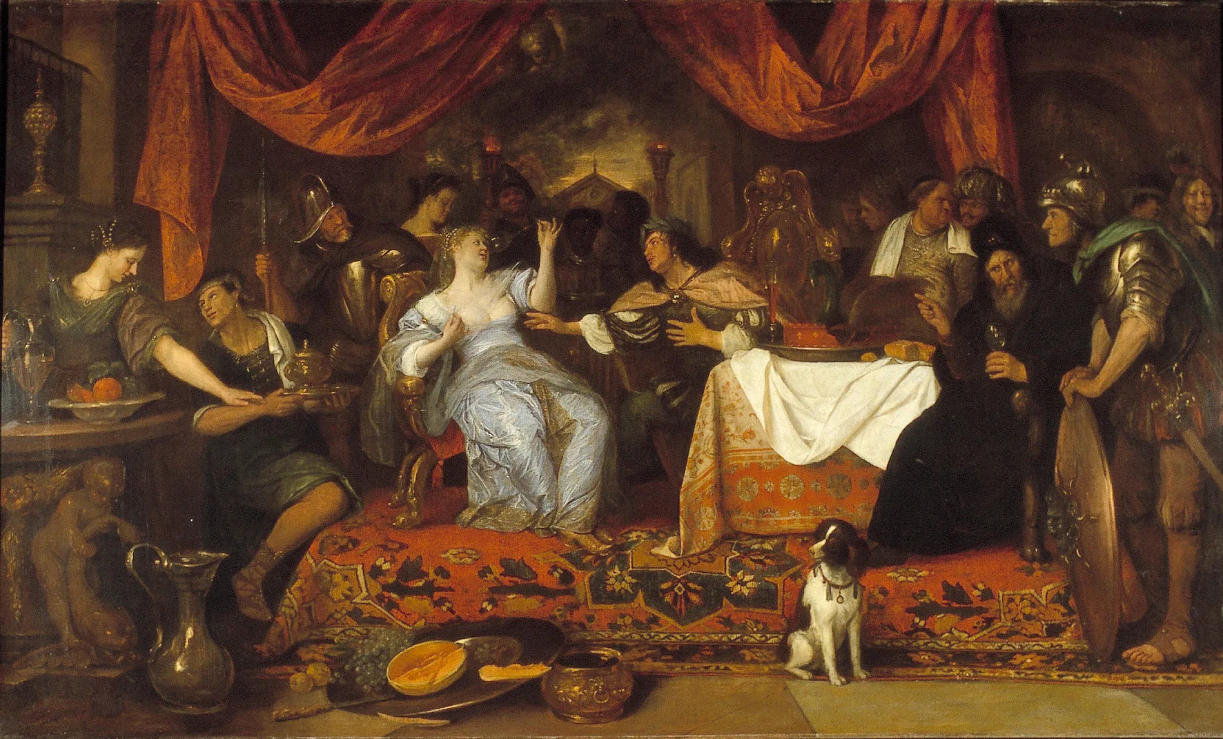 Antoine et Cléopâtre - Jan Steen image 1 reproduction de peinture à l’huile
