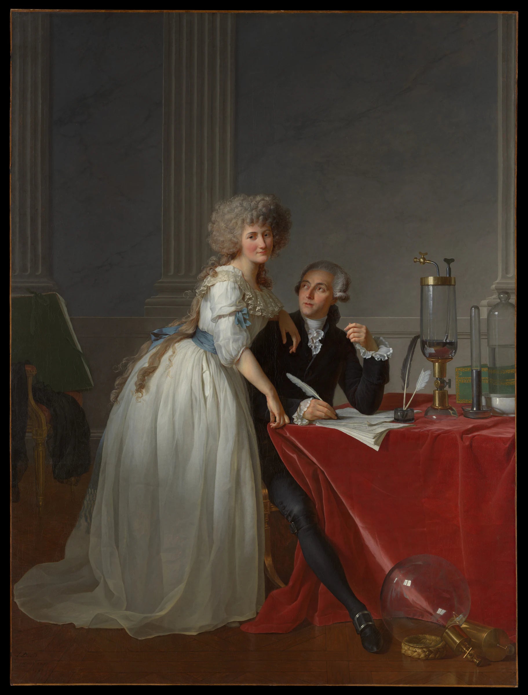 Antoine Laurent Lavoisier (1743–1794) et Marie Anne Lavoisier (Marie Anne Pierrette Paulze, 1758–1836) - Jacques Louis David