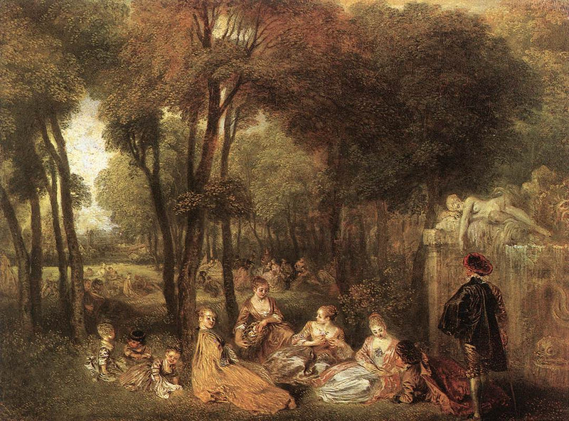 Les Champs-Élysées - Jean-Antoine Watteau