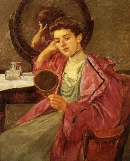 Antoinette à sa coiffeuse - Mary Cassatt