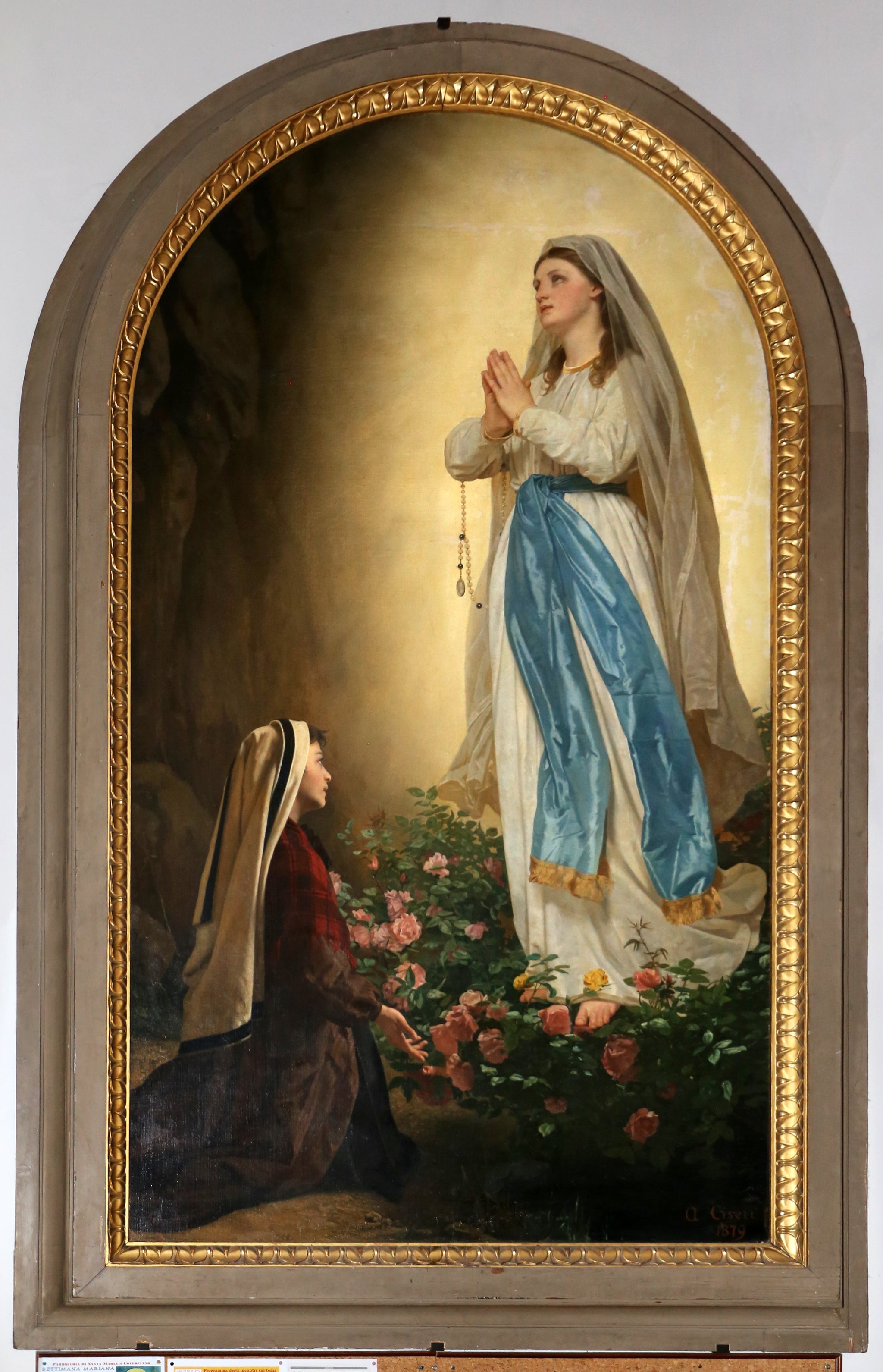 Apparition de Notre-Dame de Lourdes à Bernadette par Antonio Ciseri