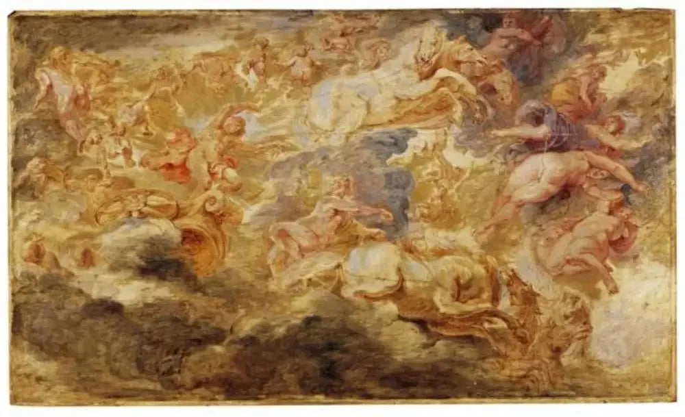 Apollon dans le char du soleil - Peter Paul Rubens image 1 copie de tableau peinte à la main