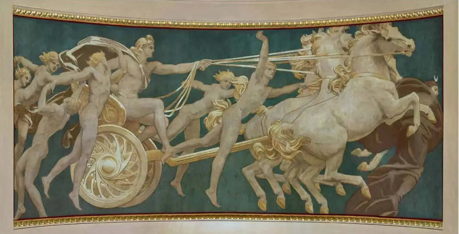 Apollon dans son char avec les heures - John Singer Sargent image 1 copie de tableau peinte à la main