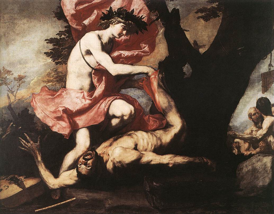 Apollon écorchant Marsyas - Jusepe de Ribera image 1 reproduction artisanale de tableau