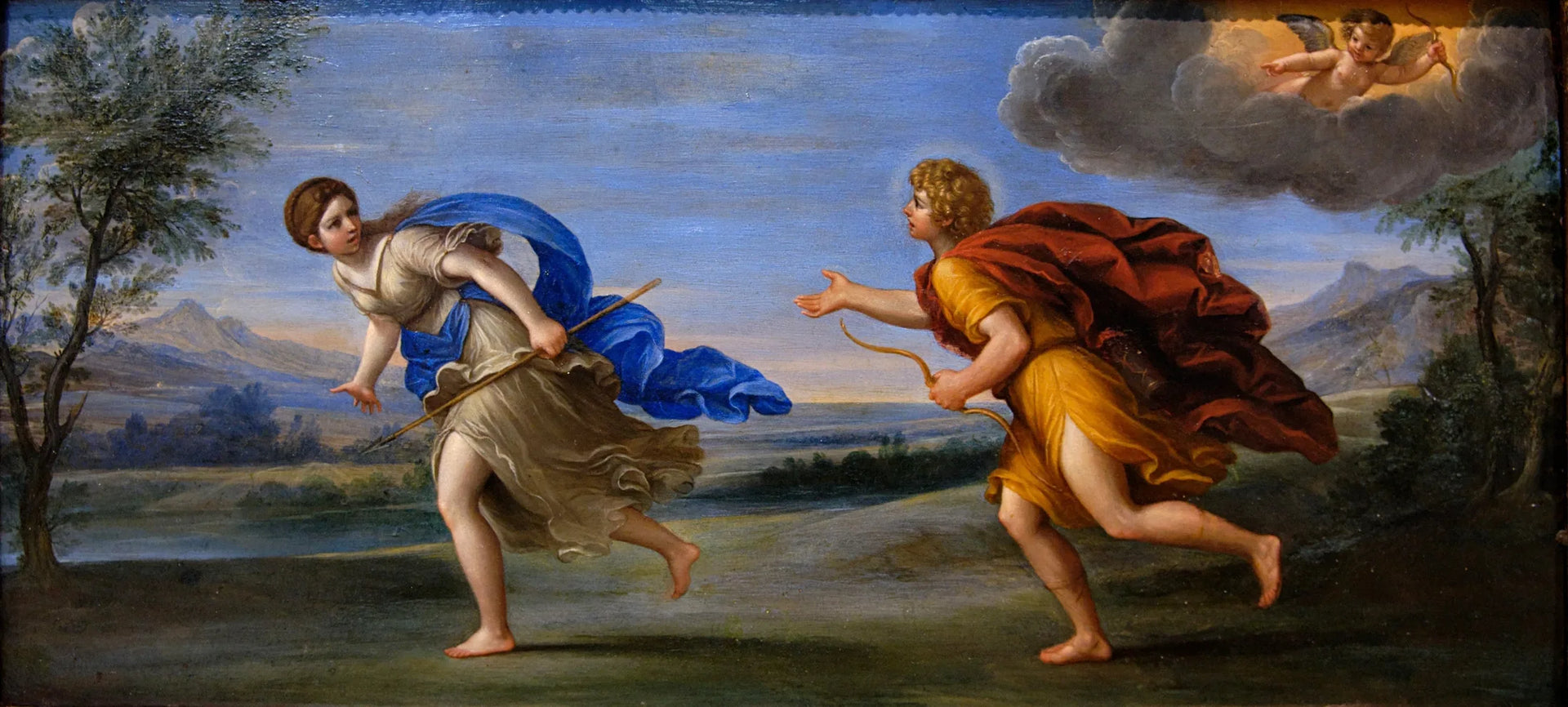Apollon et Daphné - Francesco Albani image 1 copie peinte à la main à l’huile
