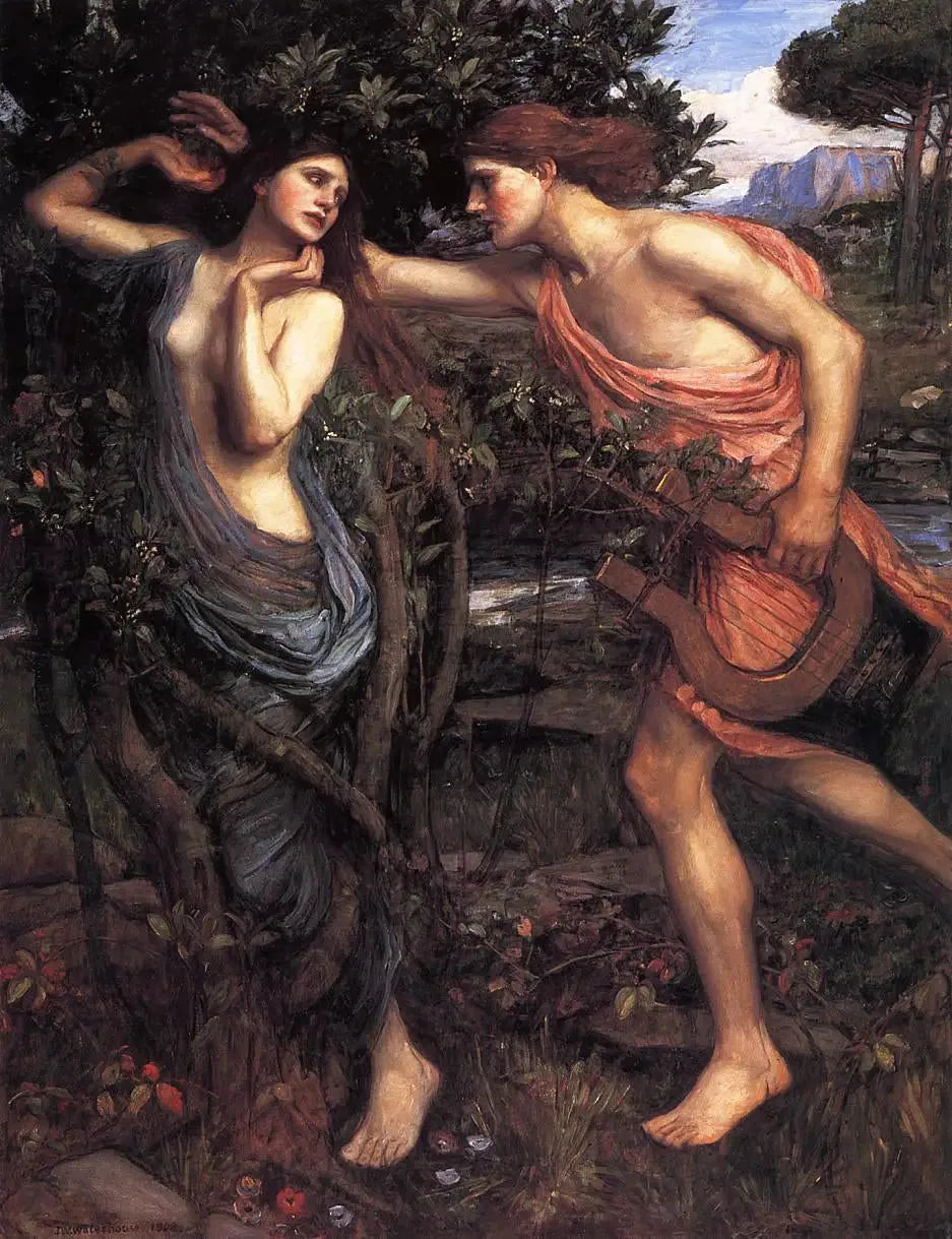 Apollon et Daphné - John William Waterhouse image 1 copie peinte à la main à l’huile