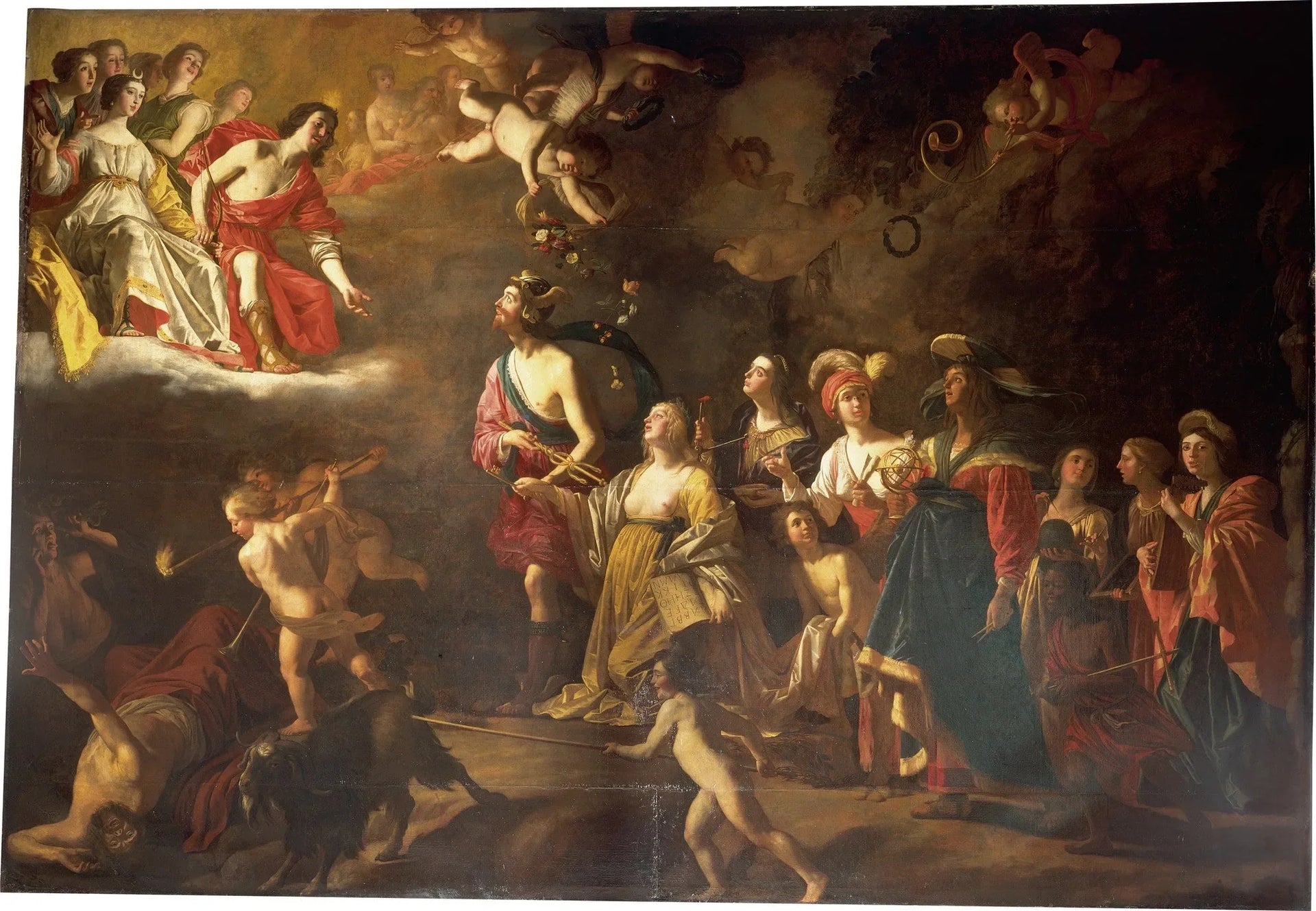 Apollon et Diane - Gerrit van Honthorst image 1 copie de tableau peinte à la main