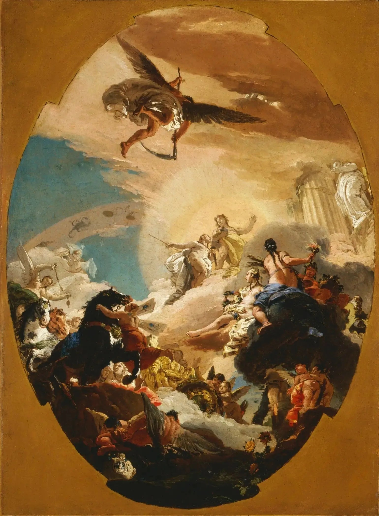 Apollon et Phaéton - Giovanni Battista Tiepolo image 1 reproduction artisanale de tableau