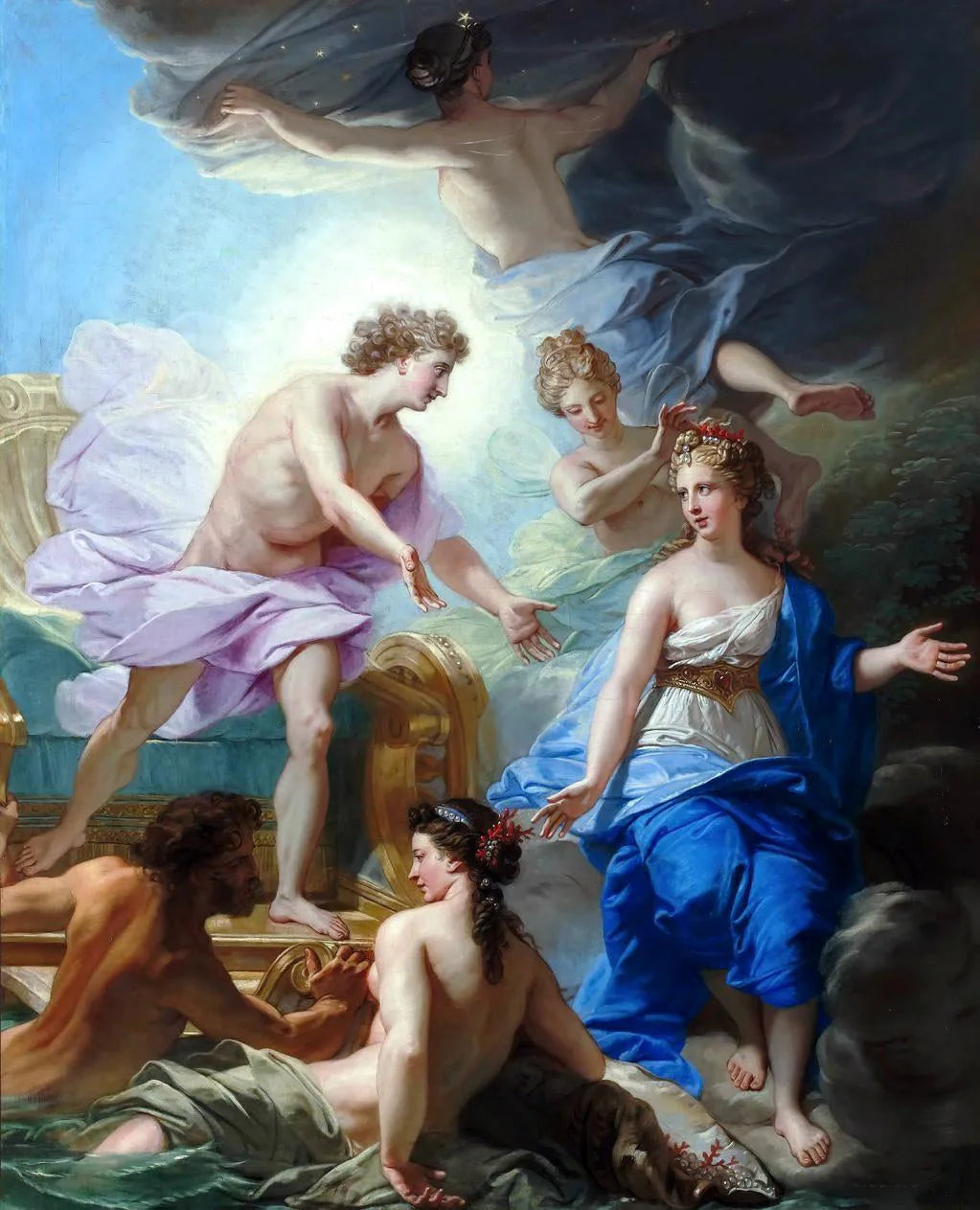 Apollon et Thétis - Jean-Baptiste Jouvenet image 1 reproduction réalisée par Alpha Reproduction