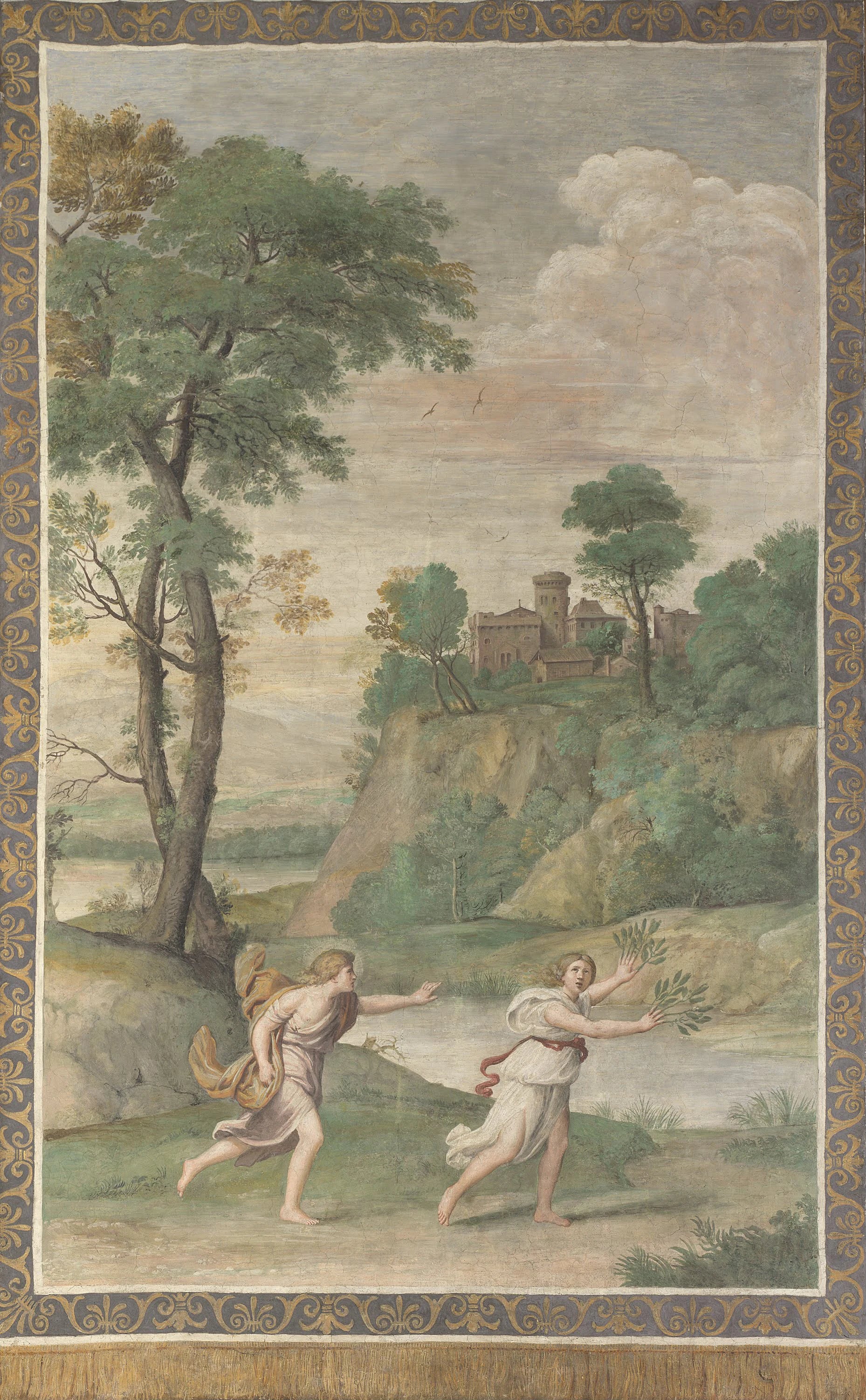 Apollon poursuivant Daphné - Le Dominiquin
