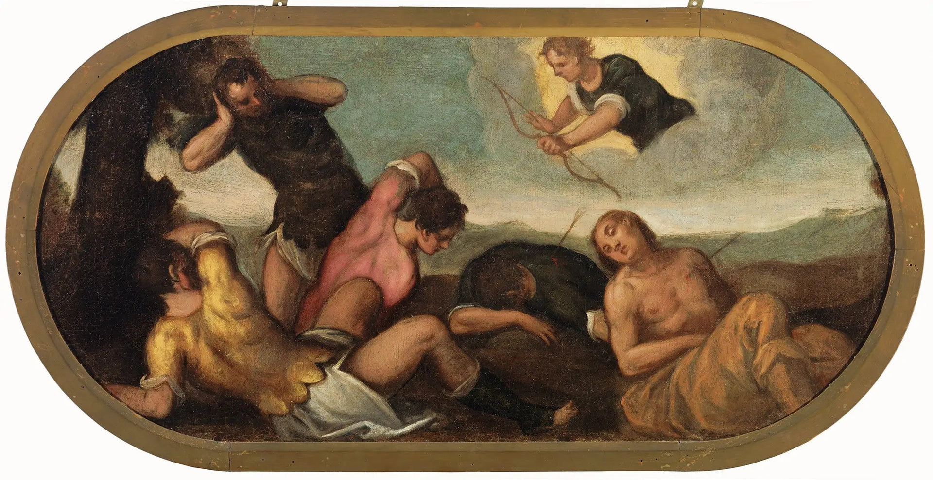 Apollon tire sur les fils de Niobé - Paul Véronèse image 1 reproduction de peinture à l’huile
