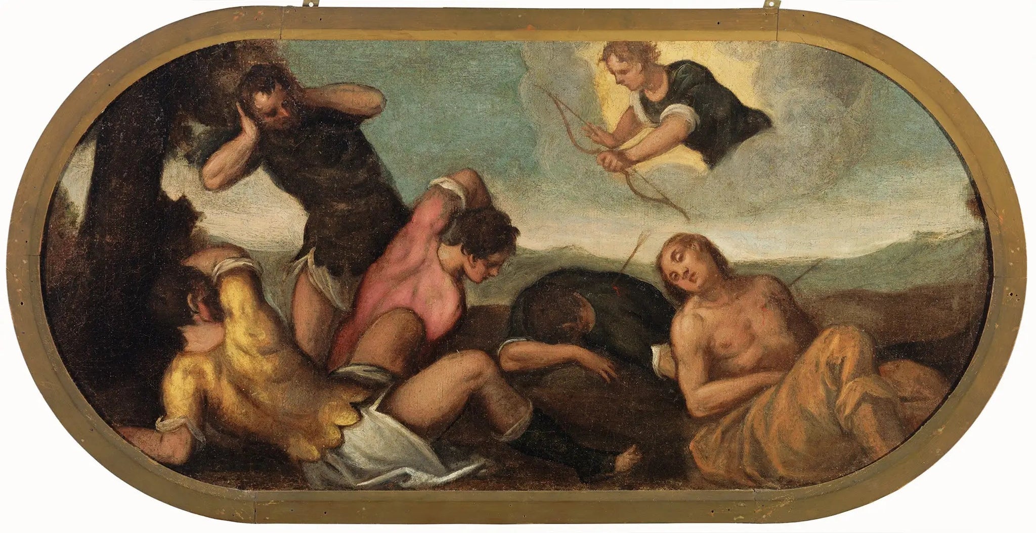 Apollon tire sur les fils de Niobé - Paul Véronèse image 1 reproduction de peinture à l’huile