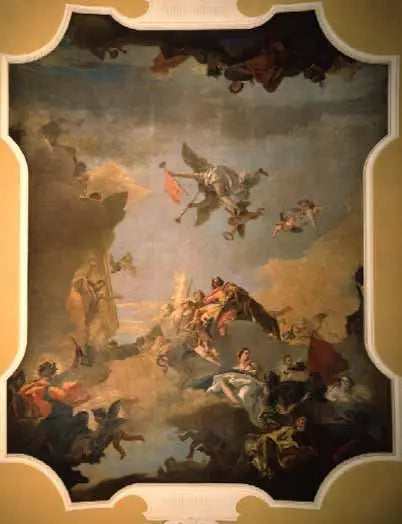 Apothéose d'Angelo della Vecchia - Giovanni Battista Tiepolo image 1 reproduction de peinture à l’huile