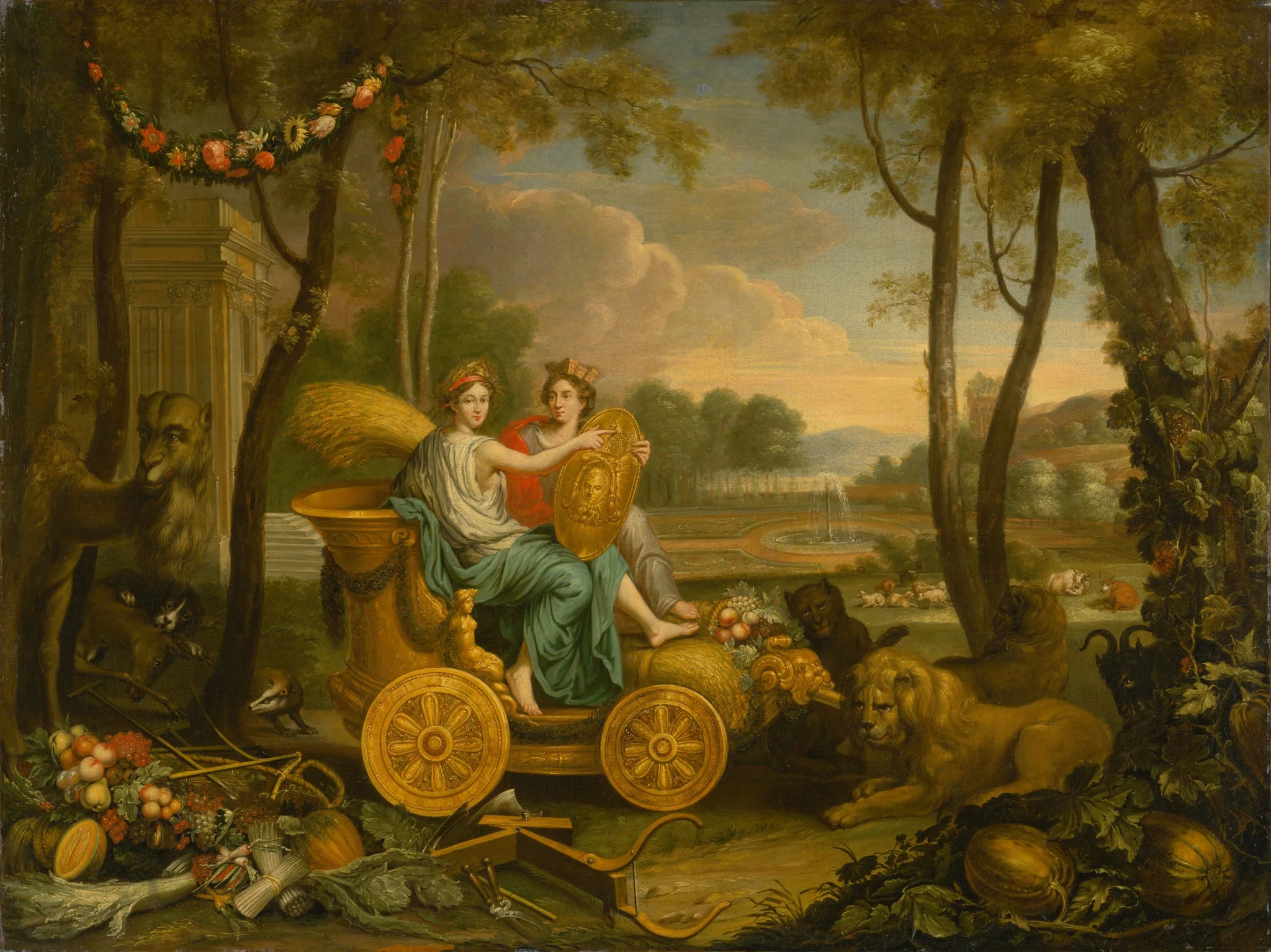 Apothéose de Louis XIV. - Charles Le Brun image 1 tableau peint à l’huile sur toile