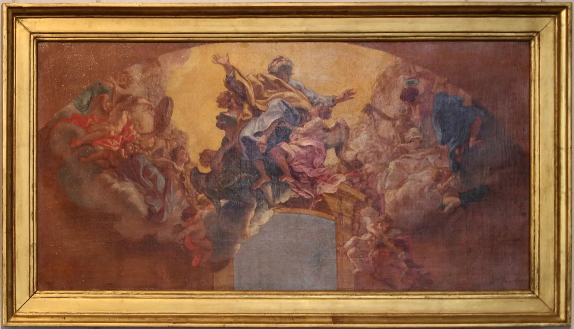 Apothéose de saint Pierre - Giovanni Battista Gaulli image 1 reproduction de peinture à l’huile