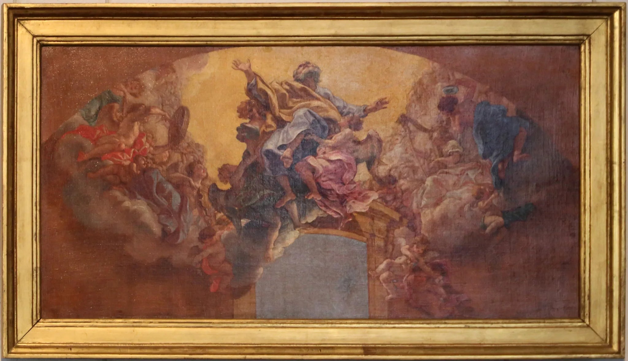 Apothéose de saint Pierre - Giovanni Battista Gaulli image 1 reproduction de peinture à l’huile
