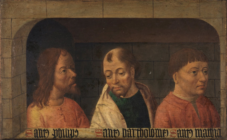 Les apôtres Philippe Barthélemy et Matthias - Brugse Meester van de Heilige Ildefonsus