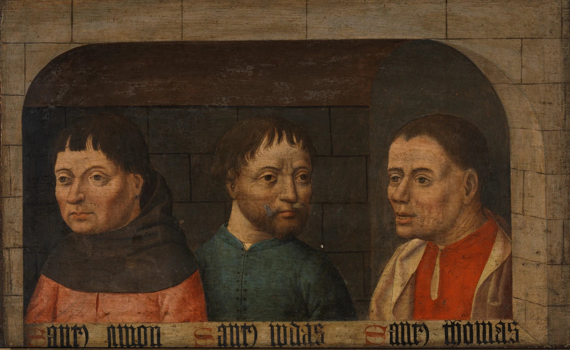 Les apôtres Simon Jude et Thomas - Brugse Meester van de Heilige Ildefonsus