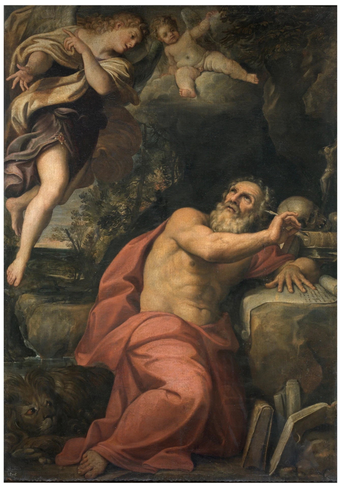 Apparition des anges à saint Jérôme - Le Dominiquin