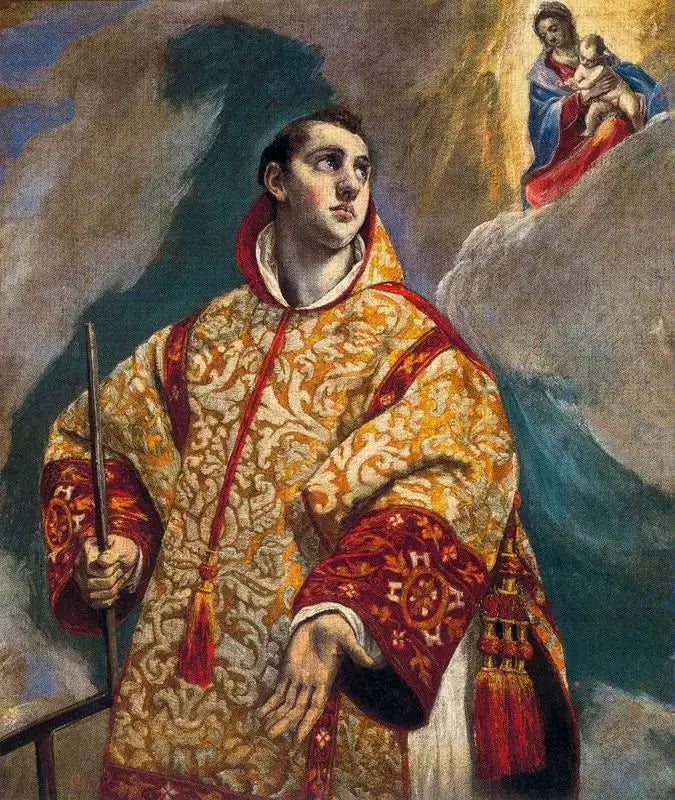 Apparition de la Vierge à San Lorenzo - El Greco image 1 reproduction de peinture à l’huile