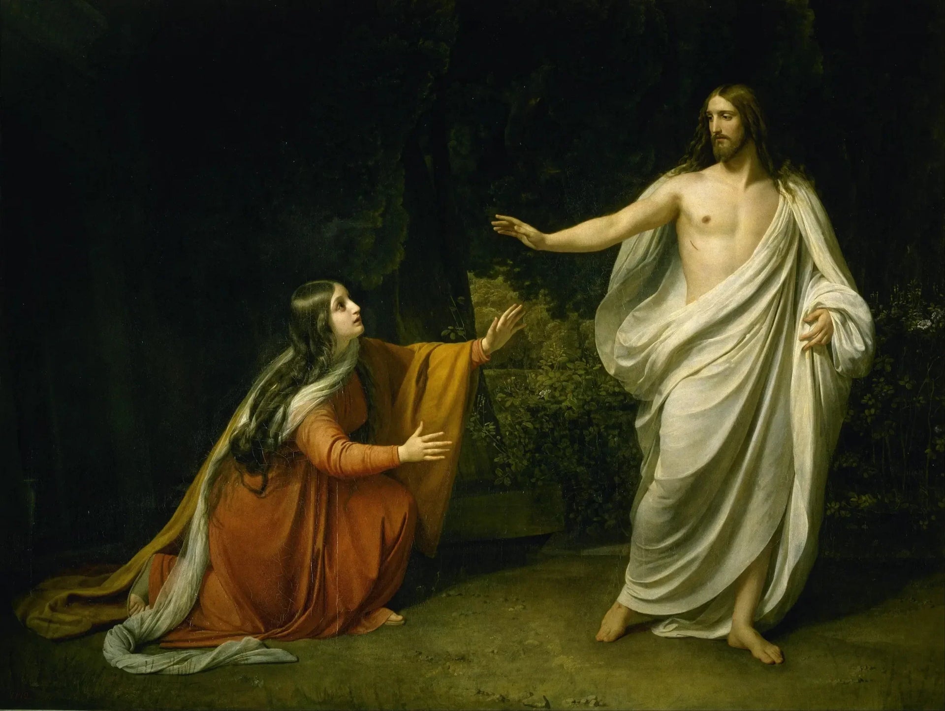 Apparition du Christ à Marie-Madeleine après la Résurrection - Alexandre Ivanov image 1 reproduction réalisée par Alpha Reproduction
